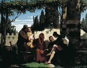 Vincenzo Cabianca I novellieri fiorentini del XIV secolo oil painting reproduction